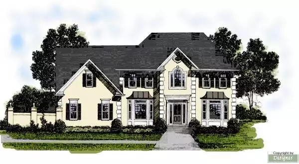 image of 2 story country house plan 6308